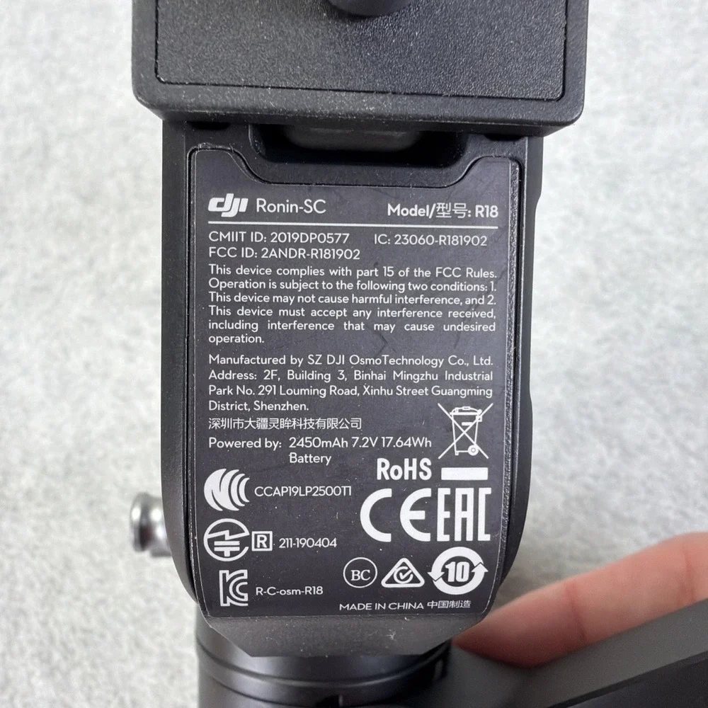 DJI Ronin-SC 3-Axis Handheld Stabalizer for Cameras R18 No Tripod Tested